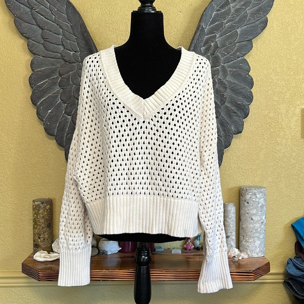 Dynamite Knit Vneck Sweater